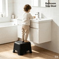 thumbnail image 4 of Gumesh Plastic Step Stool -Lightweight Household Mini Stool, 250lb Capacity Non-Slip Bathroom/Kids Stool, Stackable & Easy Clean, 4 of 7