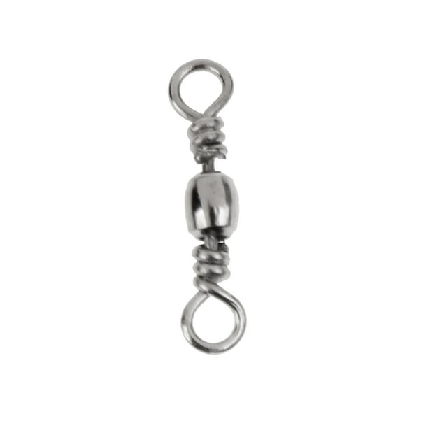 100 Anillos Giratorios De Pesca - Acero Inoxidable (7#, 20kg Resistencia)