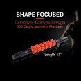 thumbnail image 3 of 17 inch Smooth Massage Roller Sticks Release Sore Tight Muscles Tension Flexible Body Recovery Orange, 3 of 6