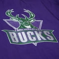 thumbnail image 4 of Men's Mitchell & Ness Purple Milwaukee Bucks Playmaker Full-Zip Hooded Windbreaker Jacket, 4 of 6