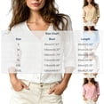 thumbnail image 3 of YgkuHd Womens Cardigans Lightweight 100% Cotton V-Neck Long Sleeve Breathable Comfort Relaxed Top,Pink_3XL, 3 of 5