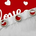thumbnail image 4 of jejeloiu Happy Valentins'S Day Black Out Curtains,Cartoon Heart Print Curtains Pack of 2 (42x63 Each),Red White Bedroom Curtains For Girls,Super Cozy Room Decor, 4 of 6