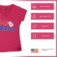 thumbnail image 6 of Lady Veteran Women's V-Neck T-shirt Veteran's Day USA Military Honor Proud Army Mom Air Force Wife American Patriotic Tee, 6 of 7