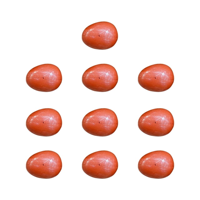 Mini Huevos de Pájaro de Ágata Cristalina de 20 Mm (Juego de 10 Unidades) | Piedras Naturales Pulidas para Huevos de Pascua | Pequeños Cristales Curativos Decorativos de 2 Cm | Incluye Bolsa de Regal