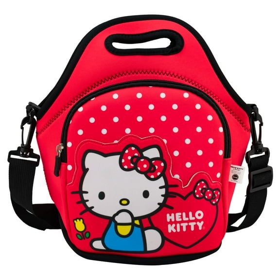 Lonchera Térmica de Neopreno Suave Ambient 21 Diseño Hello Kitty Lunares