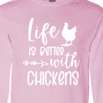 thumbnail image 4 of Inktastic Life is Better with Chickens Long Sleeve T-Shirt, 4 of 5
