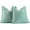 Aqua Green, variant on Pack of 2 Teal Decorative Pillow Covers 18x18 Inch Soft Chenille Luxurious Couch Throw Pillows Farmhouse Cushion Covers with Elegant Design for Sofa Bedroom Living Room Home Decor