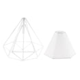 thumbnail image 4 of Lámpara de Pantalla de Luz de Techo Linterna Decoración Cubierta blanco-blanca Zulema Pantalla de luz de pantalla vintage, 4 of 8