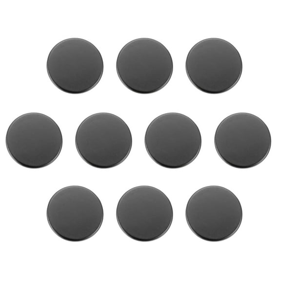 Uxcell 10pcs Metal Round Buttons 20mm Alloy Flat Sewing Buttons, Solid Black