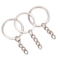 thumbnail image 4 of 100pcs Silver Metal Round Key Ring Jewelry Findings Accessories Keychain Set for DIY Crafts, 4 of 7