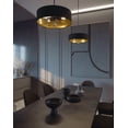 thumbnail image 2 of AFX  Celine Pendant Satin Brass/White, Gold - 18", 2 of 7