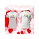 thumbnail image 1 of Playera En Duo Para Parejas De Queen y King 14 De Febrero San Valentin Color Blanco Talla Chica Marca Emil SaEs, 1 of 4