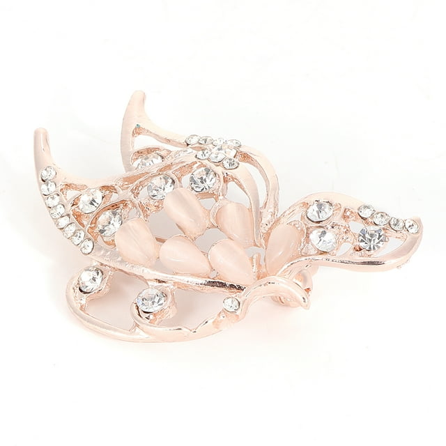 Gift Brooch, Jewelry Gift Fashion Women Rhinestone Clothes Accessory Collar Pin Brooch, Butteryfly Shape 1PCS Rose Gold For Outdoor Girls Party Indoor