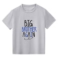 thumbnail image 3 of BOOMNY Baby Boys Short Sleeve T-Shirts Crew Neck Big Bro Letter Graphic Tee Tops for Boy Soft Dailywear, 3 of 5