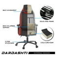 thumbnail image 4 of Atlantic Dardashti Ergonomic Gaming Chair, Commercial Grade, 27.5"L x 27.5"W x 51.5"H, Ruby Red, 4 of 6