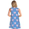thumbnail image 2 of Bixox Cute Poodle Dog Print Women's Sleeveless A-Line Dress with Pockets, Casual Knee-Length Tank Dress for Summer-XX-Large, 2 of 7