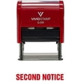 thumbnail image 2 of Vivid Stamp Second Notice Self Inking Rubber Stamp (Red Ink) - Medium, 2 of 2