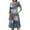 Blue Z11, variant on Vintage Midi Dresses for Women Modest 3/4 Sleeve Crew Neck Wrap Dress A Line Pleated Wedding Guest Dress with Pockets Royal Blue L