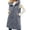 *Gray, variant on VBVC Women's Long Quilted Vest with Pockets , Side Zip Hem Sleeveless Puffer Jacket For Women, S-3XL