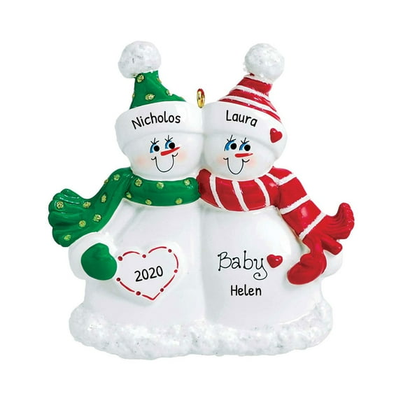 Ornaments by Elves Personalized Couple Christmas Ornament 2024 Expecting a Baby Pregnant Ornament