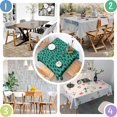 thumbnail image 4 of Green and Black Of Leopard Print Square Tablecloth,Waterproof Square Table Cover,Wipeable Spillproof Washable Table Cover for Home Kitchen Party Decor 60"x60"(152x152cm), 4 of 6