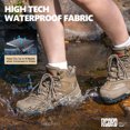 thumbnail image 4 of R CORD Womens Hiking Boots Waterproof Slip-Resistant Cushioned Support Durable for Hiking, Travel, Rainy Days, Camping, and Outdoor Adventures Brown Size 6, 4 of 7