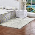 thumbnail image 1 of Alfombra decorativa rectangular esponjosa antideslizante para sofá, dormitorio, alfombra peluda, 1 of 1