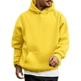 thumbnail image 6 of Hoodies For Men Lightweight Hooded Sweatshirts Mens Casual Hooded Collar Drawstring Hoodies Pullover Sweatshirts Casual Long Sleeve Shirts With Pockets, 6 of 7