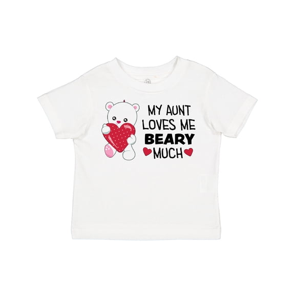 Inktastic My Aunt Loves Me Beary Much Cute Bear Boys or Girls Toddler T-Shirt