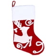 thumbnail image 1 of Lindo calcetín de Navidad adorno para árbol de Navidad bolsa de regalo colgante de chimenea de Navidad para decoración de festivales ciervos, 1 of 14