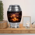 thumbnail image 6 of MUKTIVE Music Burial Urn for Ashes for Men Cremation, Memorial Black Urns for Ashes Adult Dad, Large Candel Lights Urn for Male & Female Funeral, 10 Inch, 6 of 7