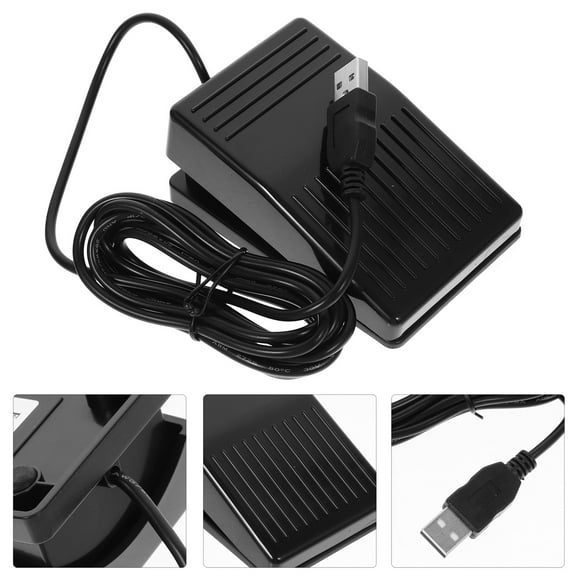 Sparsain Non-slip Plastic USB Foot Pedal Switch Momentary Electric Foot Pedal Switch