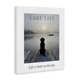 thumbnail image 2 of Stupell Industries Rustic Lodge Lake Life with Dog Canvas Art, 24 x 30, by A Barefoot Stylist, 2 of 8