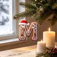thumbnail image 7 of TanSiDing 26 Letters Acrylic Christmas Tree Ornaments, Red Santa Alphabet Holiday Decorations, Festive Xmas Pendant Hanging for Home Fireplace Window Wreath, 7 of 7