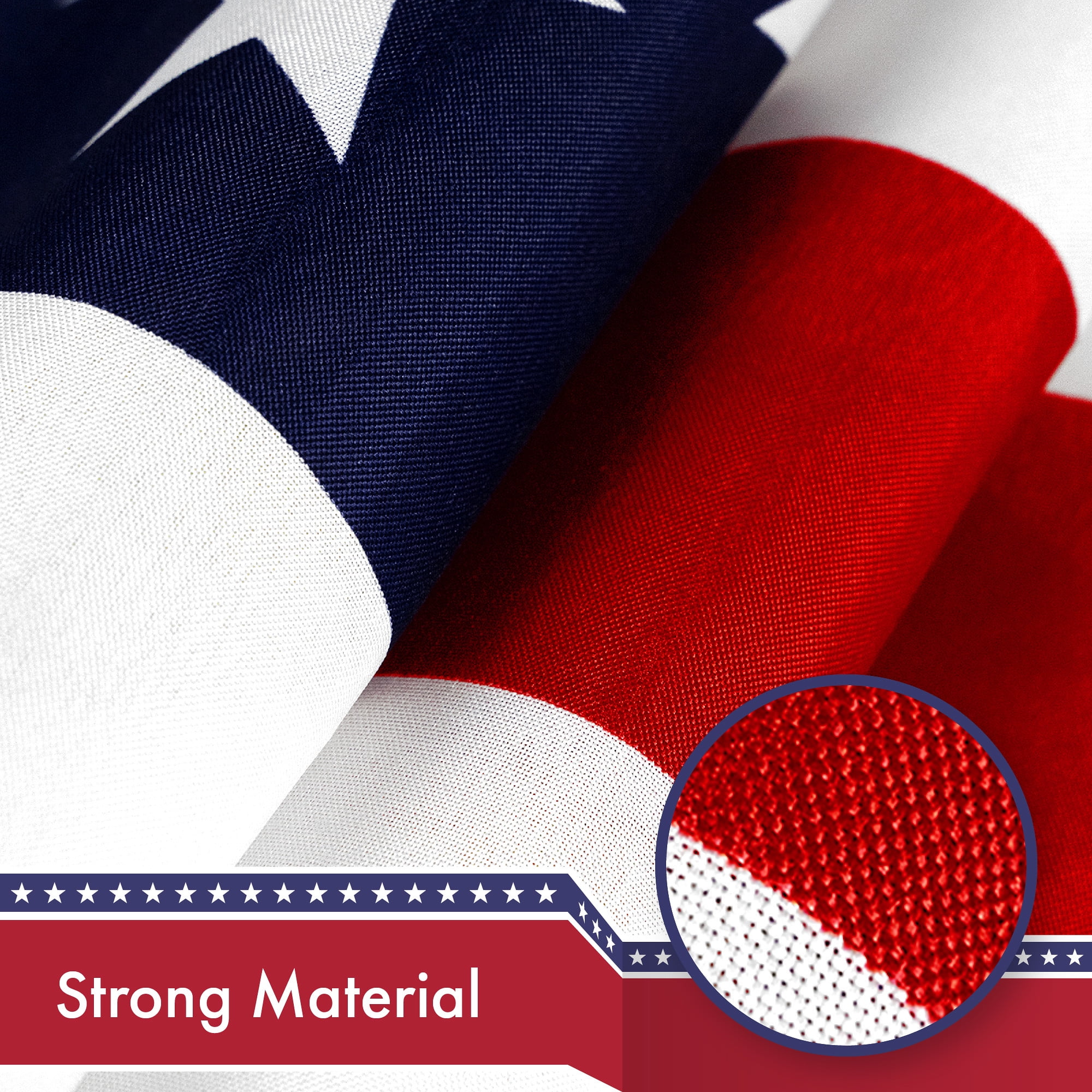G128 2 Pack: American USA Flag | 4x6 Ft | LiteWeave Pro Series Printed 150D Polyester | Country Flag, Indoor/Outdoor, Vibrant Colors, Brass Grommets, Thicker and More Durable Than 100D 75D Polyester