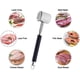 thumbnail image 4 of Ablandador de carne, acero inoxidable Mazo para carne Schnitzelklopfer plano de doble cara Apto para lavavajillas, bistec, pollo, pescado, cerdo Adepaton WMZL-1818, 4 of 7