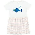 thumbnail image 3 of Inktastic Fishing Blue Fish Girls Toddler Dress, 3 of 5