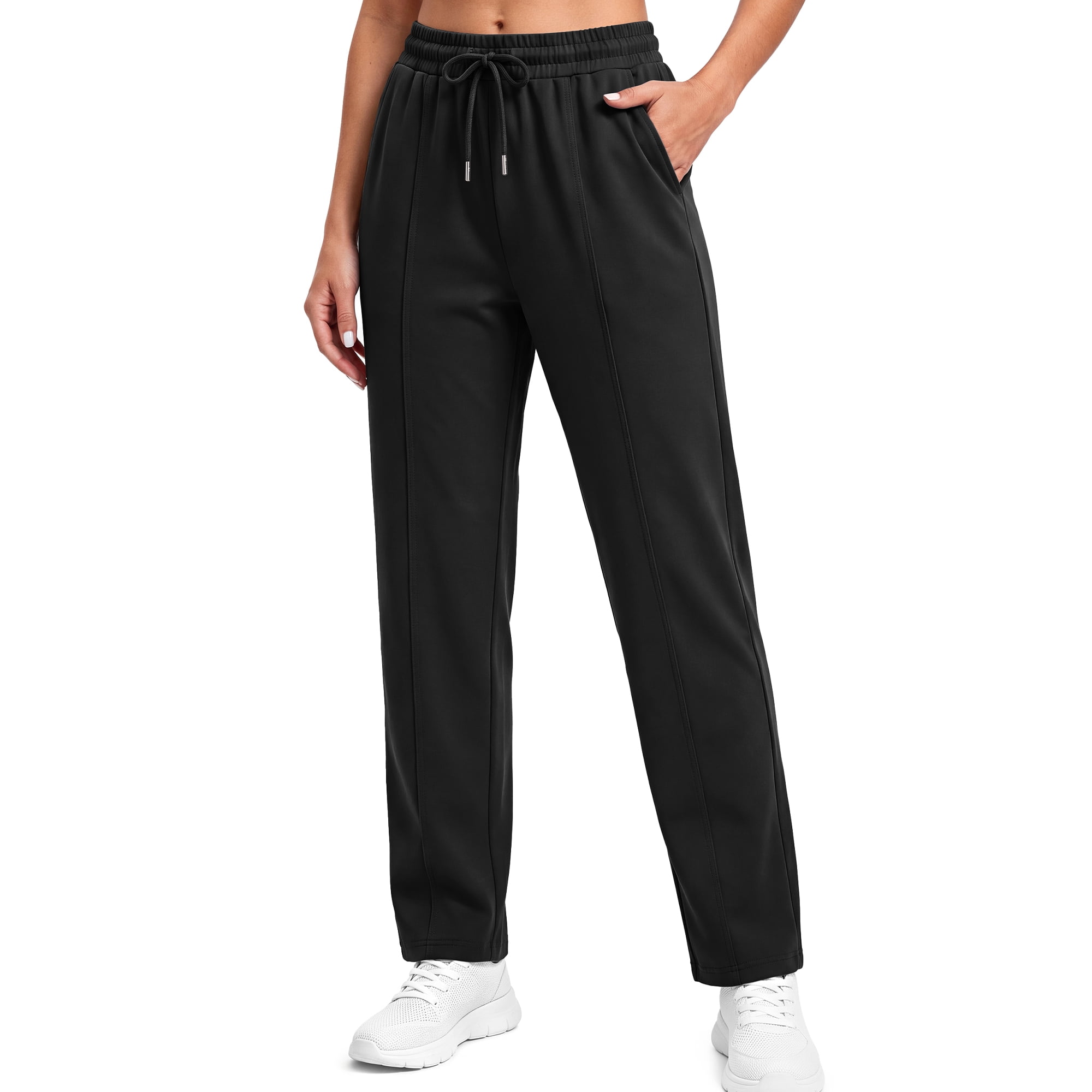 Rosvigor Womens Athletic Pants High Waisted Workout Joggers for Women Quick Dry Stretch Activewear Pants with Pockets