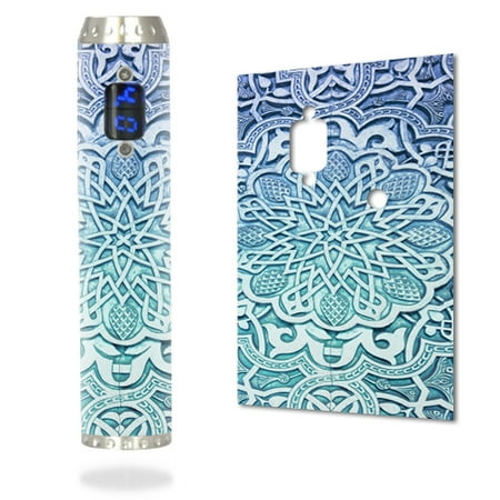 Wrap Propane - Skin Decal Wrap for ProVape ProVari 2.5 mod sticker vape Carved Blue