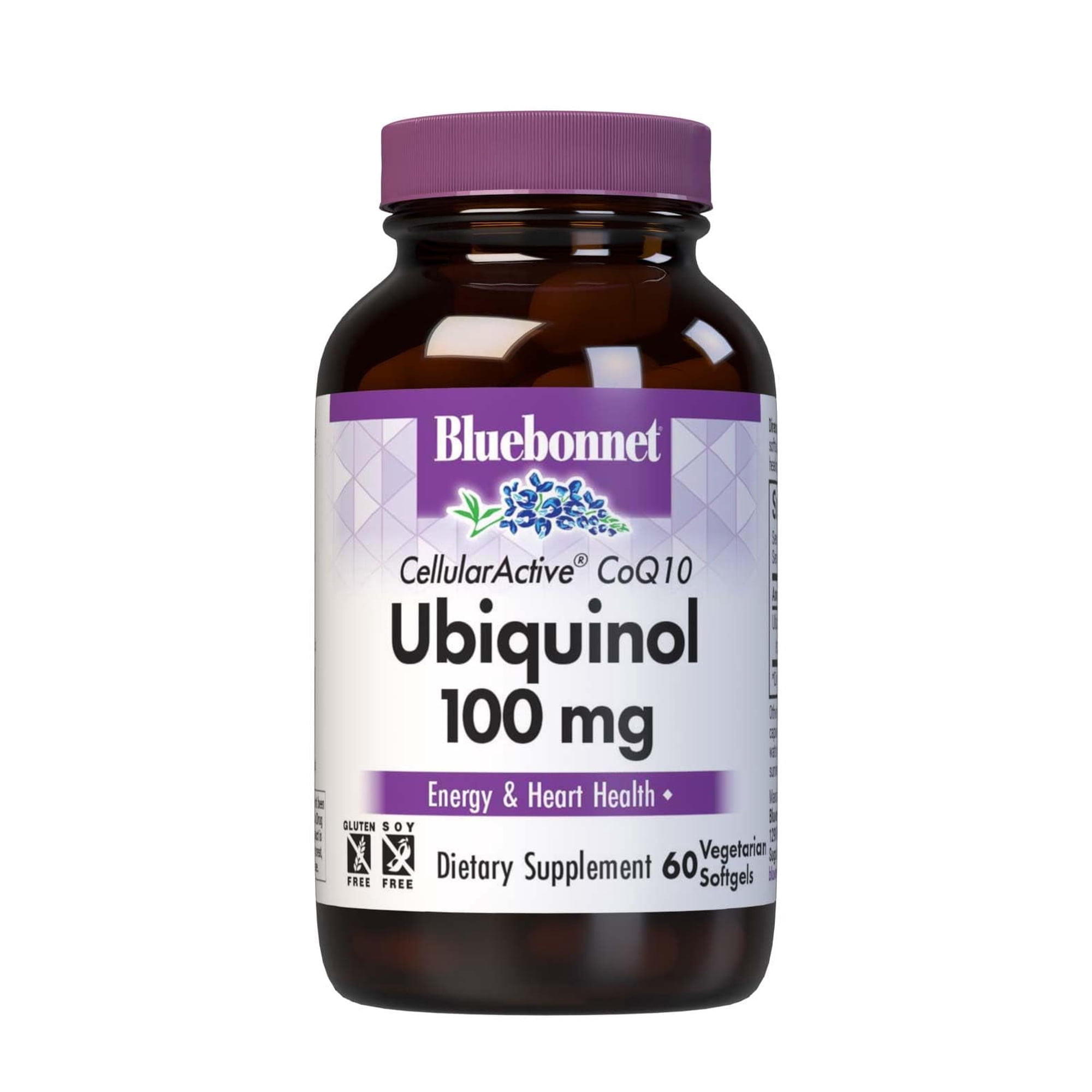 Bluebonnet Nutrition Ccellular Active CoQ10 Ubiquinol Vegetarian Softgels, 100mg, 60 Count
