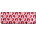 thumbnail image 5 of SKYSONIC 2'X6' Valentine Sexy Red Lips Runner Rug with Rubber Backing, Strawberry Kiss Non Slip Entryway Rug Runner Washable Soft Area Rug Carpet for Hallway Bedroom Kitchen Decor, 5 of 6