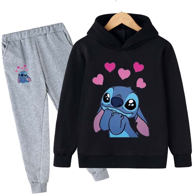 Ropa de punto para niños, traje para niños, suéter cálido, sudaderas con capucha para niñas, pulóver, sudadera, pantalón, chándal de invierno y primavera para niñas, ropa deportiva de 150CM Gao Jinjia LED