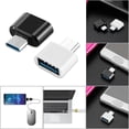 thumbnail image 2 of Methold Adaptador Micro USB portátil USB 2,0 Micro convertidor tipo C adaptadores cabeza de conversión USB adaptador OTG profesional para teléfono Teléfono y Comunicación Negro, 2 of 6