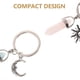 thumbnail image 4 of BRIGHTFUFU 2pcs Exquisitos Llaveros Llaveros Llaveros de Metal Llaveros en forma de Sol y Luna, 4 of 8