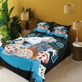 thumbnail image 3 of Ambesonne Cartoon Fitted & Top Sheet Set with Shams, Wonderland Tale, Multicolor, 3 of 5