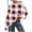 Red, variant on Busydd Fuzzy Sweatshirts for Women Fashion Plaid Long Sleeve Crewneck Sweatshirt Winter Warm Fleece Pullover Tops Thickened Thermal Sweatshirt Plus Size S-5XL