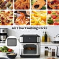 thumbnail image 6 of Air Fryer Cooking Tray for Instant Vortex Plus10 Quart Chefman 12 Quart, 2 PCS Food Grade Nonstick Replacement Rack Parts Grill Pan Crisper Plate, 6 of 7