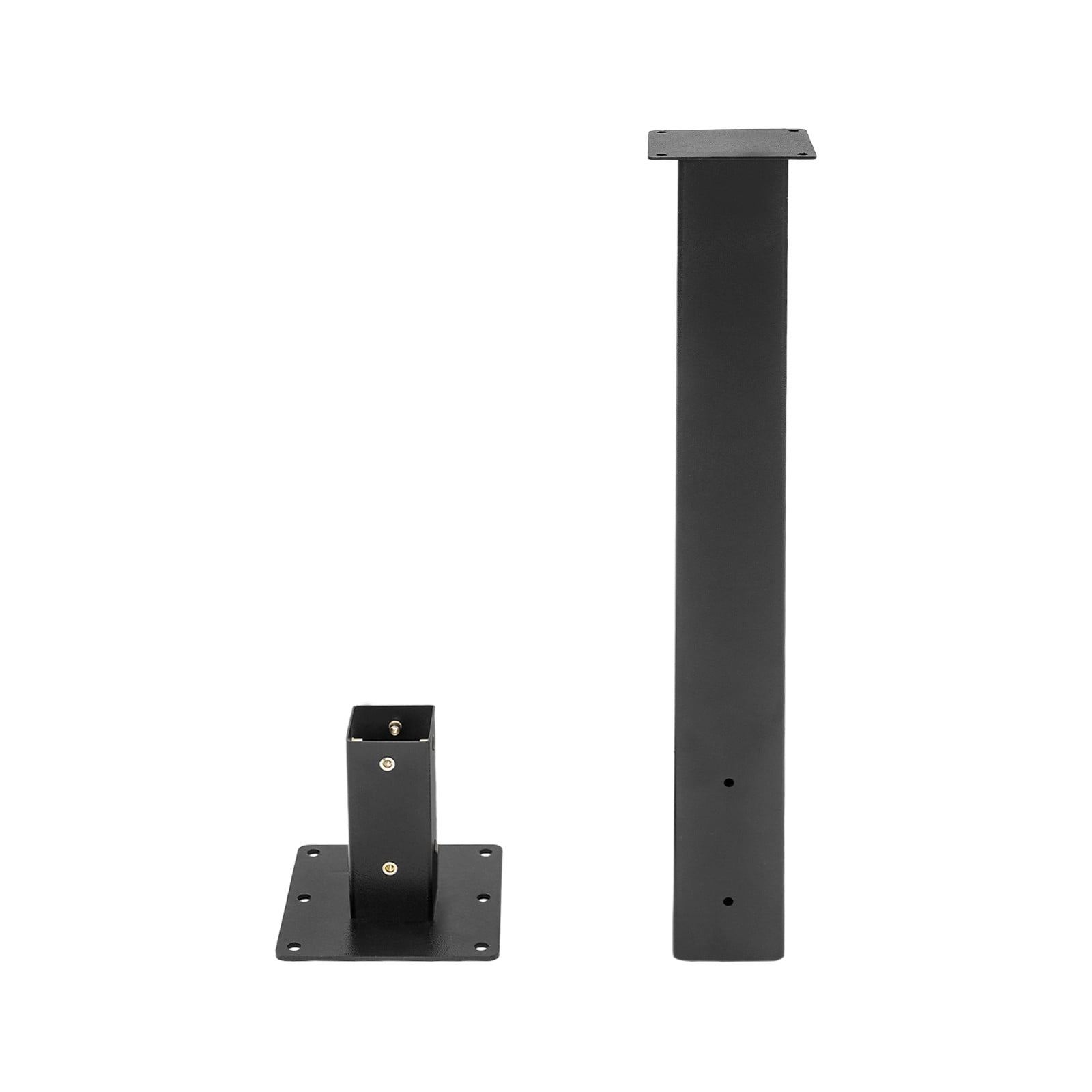 Miumaeov Mailbox Post with Post Base Mailbox Mounting Post Mailbox Post for Outside Black