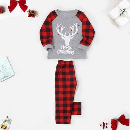 

DAETIROS Comfy Christmas Beach Cute Print Parent-child clothing Gray