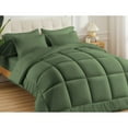 thumbnail image 2 of 3 Piece New Fluffy Pattern Comforter Set, 800 TC, 100% Egyptian Cotton, Twin/Twin XL Size Moss Solid, 2 of 6